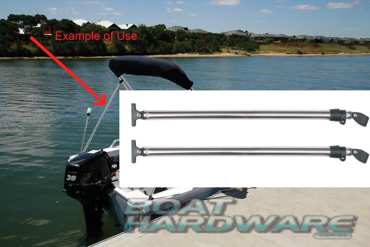 Bimini Support Poles Telescopic 7001250mm (Sold in Pairs)