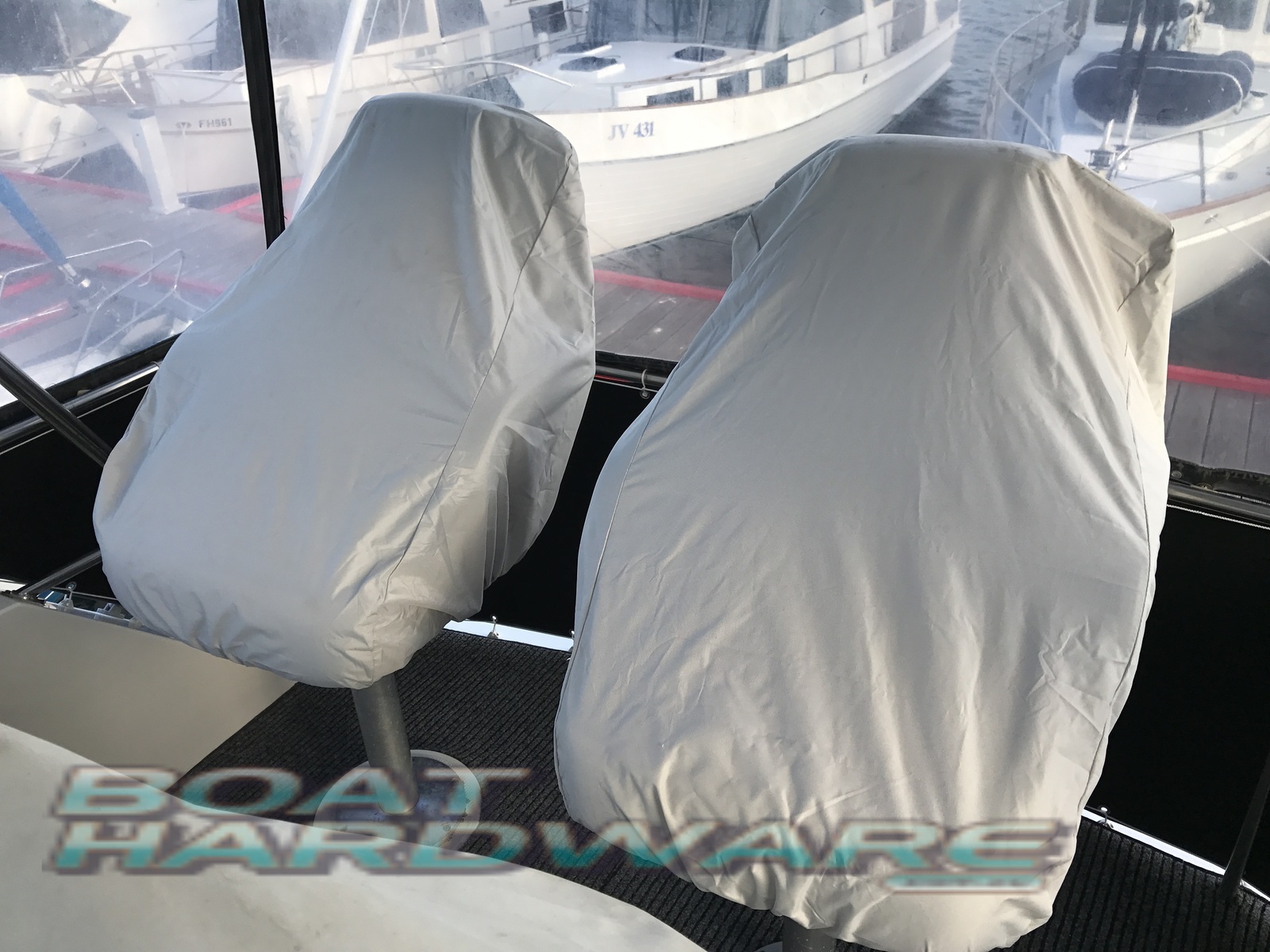 Boat SEAT COVER Helm Bucket or Fixed Back Seat L600xW560xH670mm Large