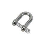 8mm D Dee Shackle with Captive Pin 316 Stainless Steel
