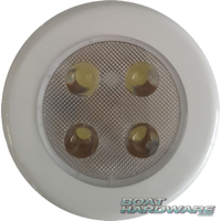 LED White Flush Light 12V + 24V (4XLED)