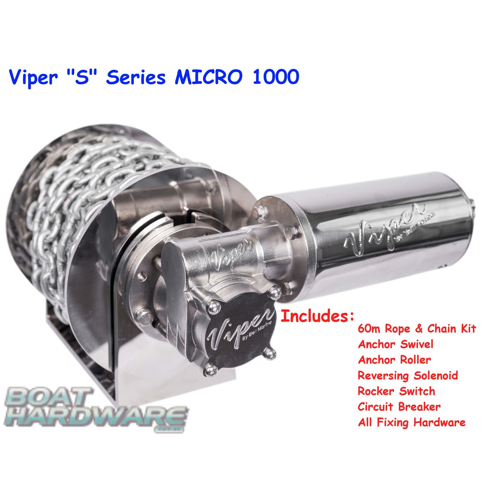 Viper Micro 1000 Electric Anchor Winch S Series