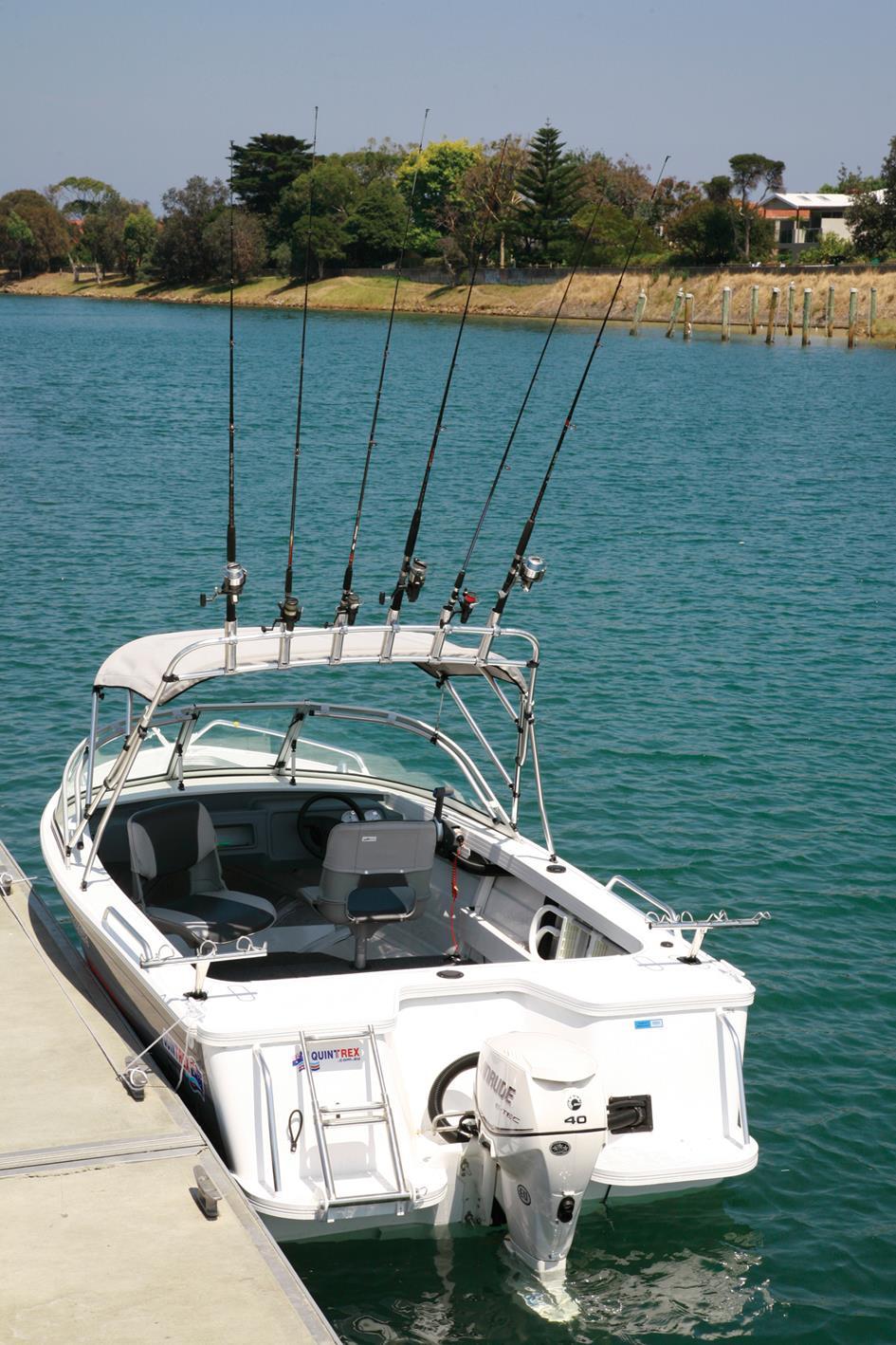 Clamp on Rocket Launcher Oceansouth 6 x Fishing Rod Holders Adjustable