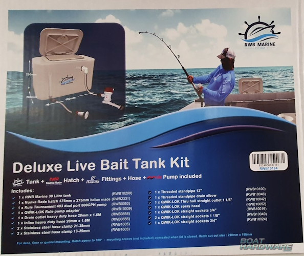 Deluxe Live Bait Tank Complete Kit
