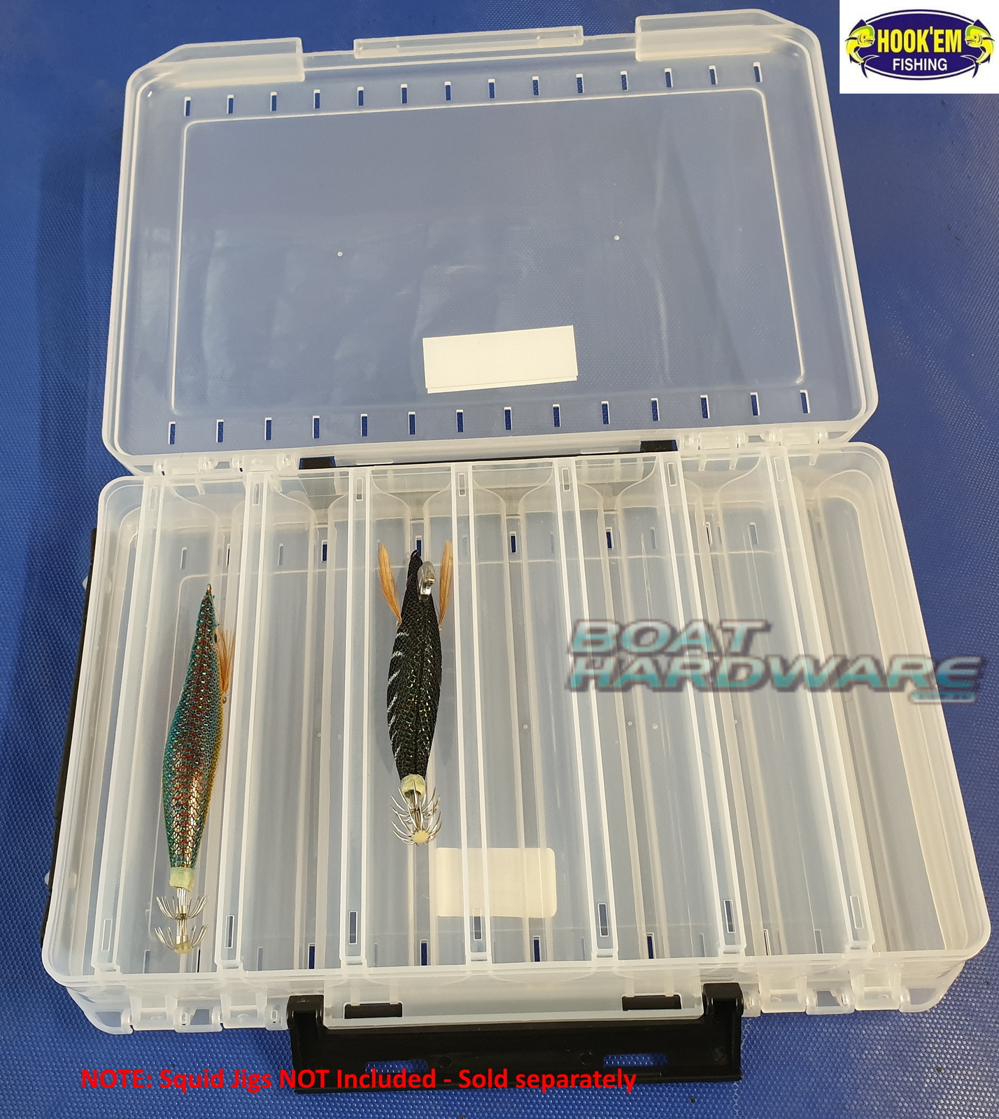 Squid Jig Tackle Box Double Sided (Holds 14 pieces)