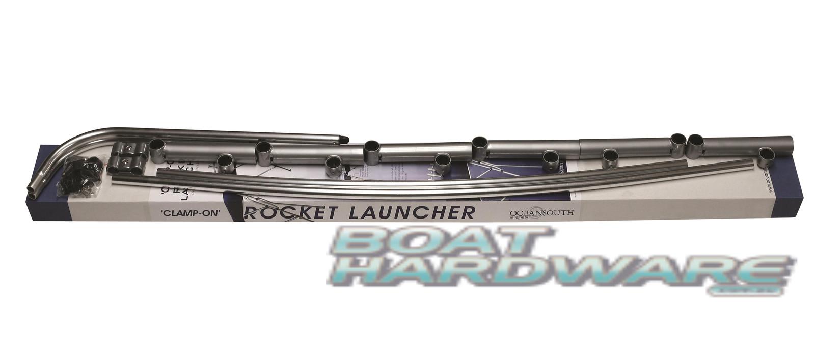 Clamp on Rocket Launcher Oceansouth 6 x Fishing Rod Holders Adjustable