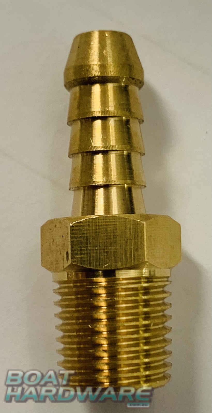 Fuel Tank Adapter 5/16" Brass Hose Barb x 1/4 BSPT