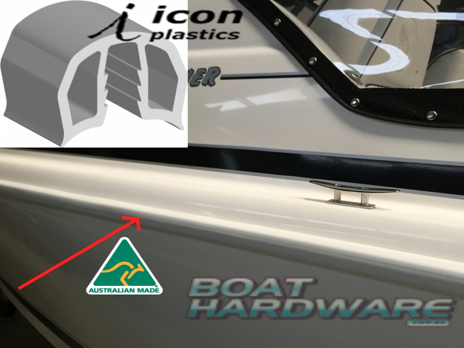 30mm PVC Gunwale Rubber