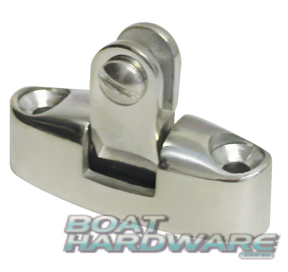Bimini Universal Hinge Deck Mount S/S