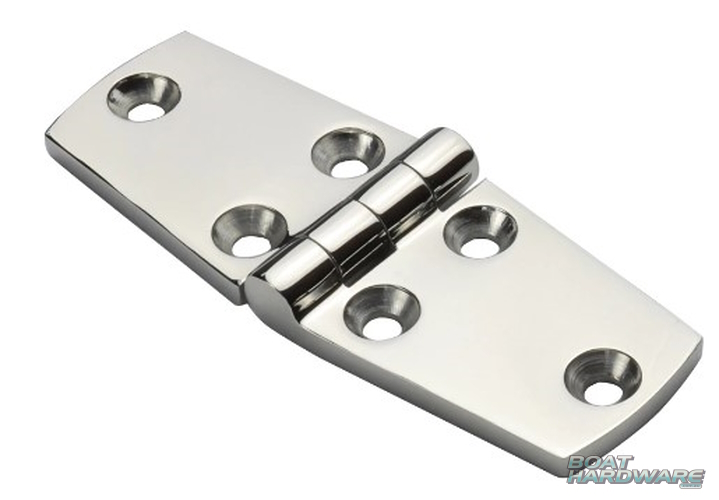 4- 6 hole Door Hinge Stainless Steel (102mm x 38mm)