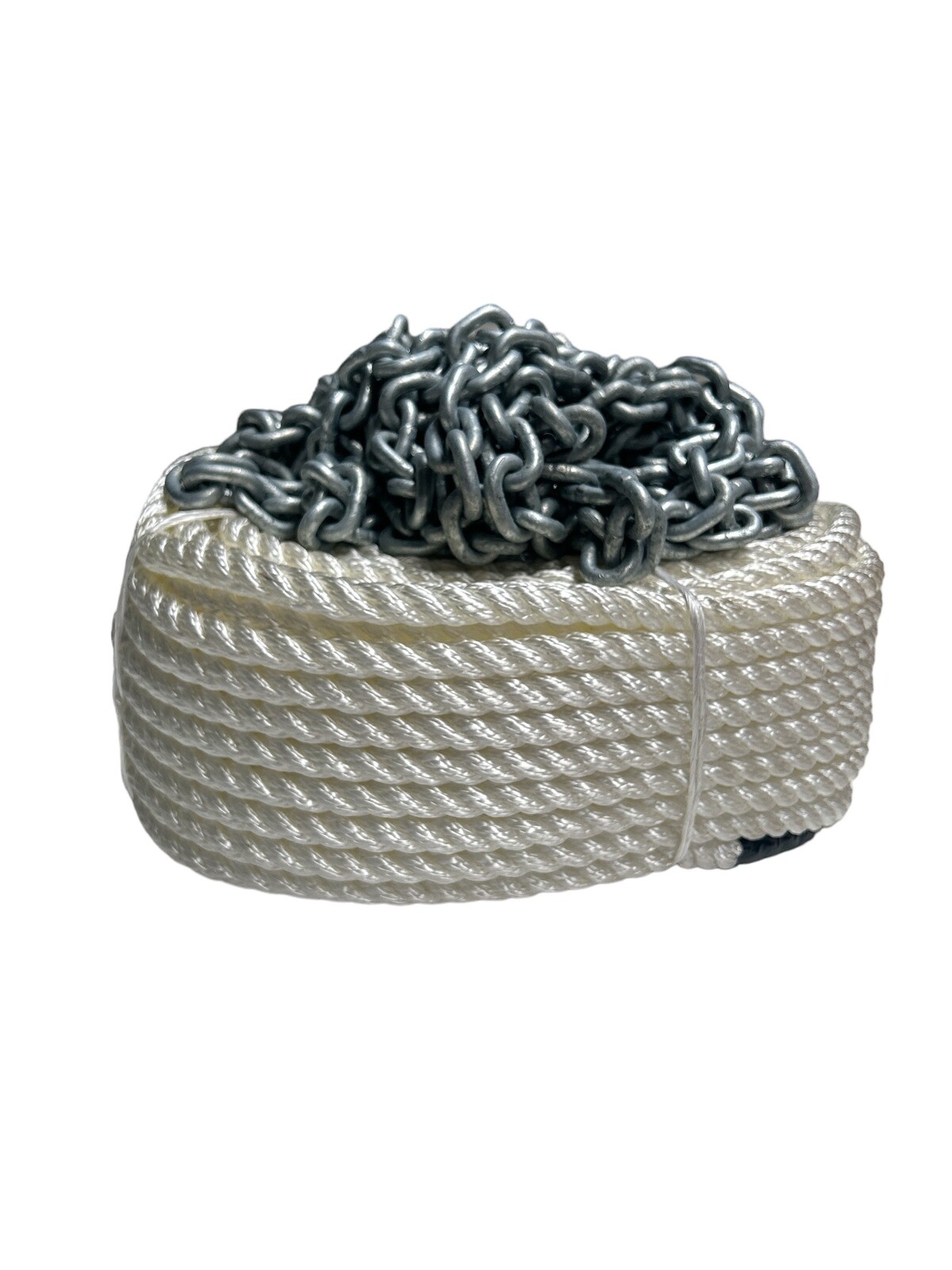 Anchor Rope and Chain Kit - 50m x 12mm Nylon Rope/10m x 6mm Shortlink