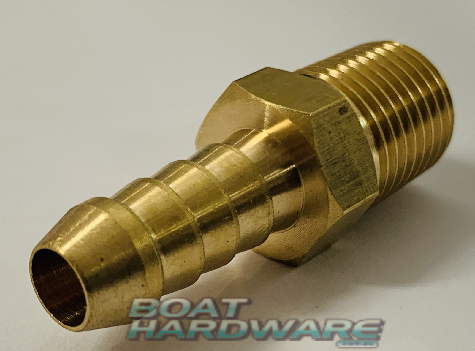 Fuel Tank Adapter 5/16" Brass Hose Barb x 1/4 BSPT