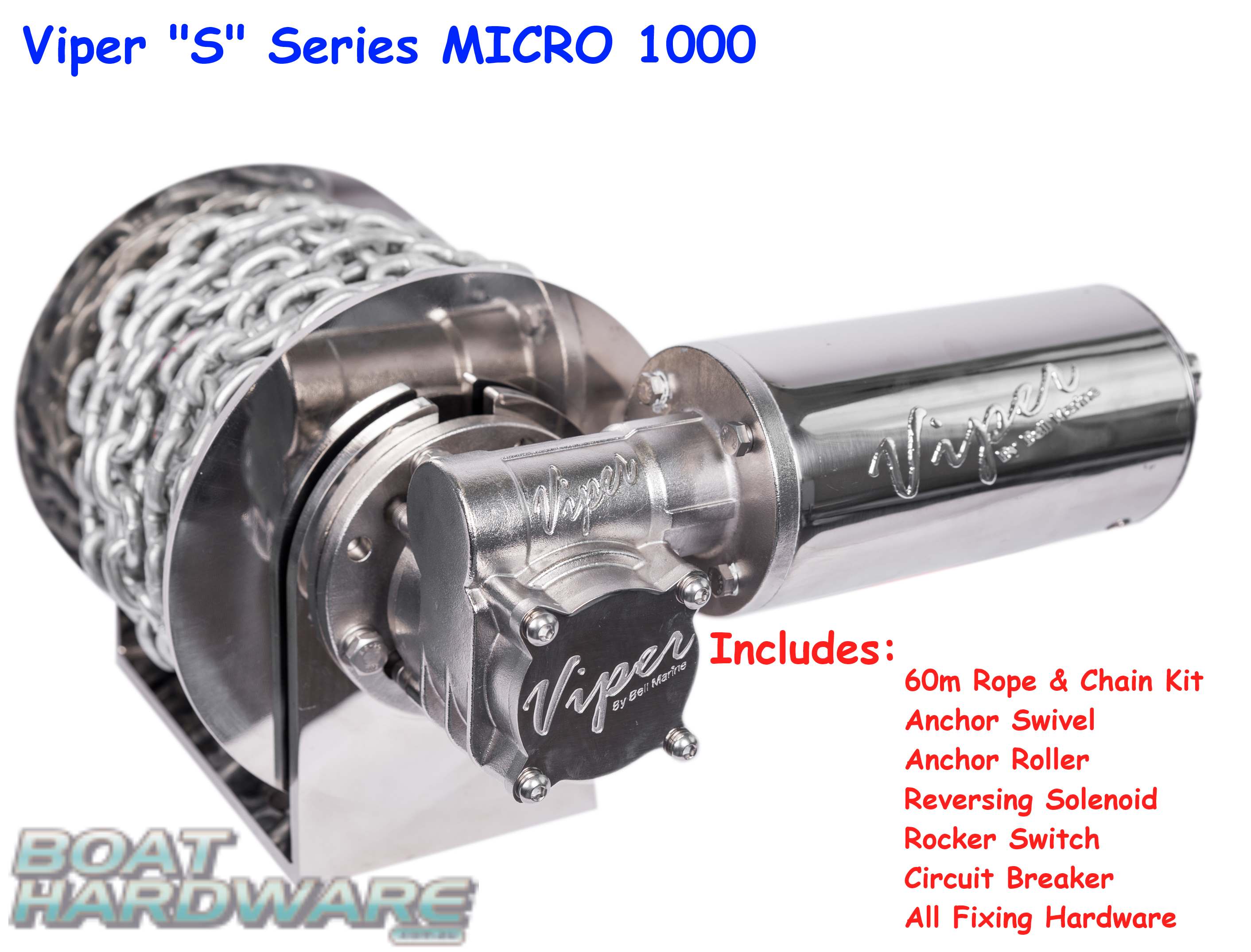 Viper S Series Anchor Winch 1000 MICRO