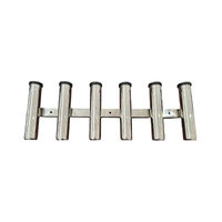 Viper Side Mount Rod Holder 6 Way Combing Rack Stainless Steel