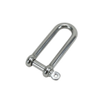 8mm Long D Shackle 316 Stainless Steel