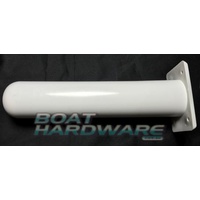 90° Rod Holder Rectangle WHITE Polypropylene