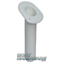 30° Rod Holder Oval White Polypropylene