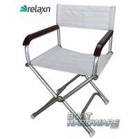 RELAXN® Folding Deck Chair - WHITE