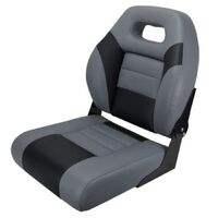 Relaxn® Deluxe Bay Series Boat Seat GREY / BLK 293703 