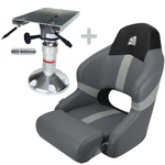 Relaxn Sports Bucket Boat Seat & Air Ride Pedestal Package