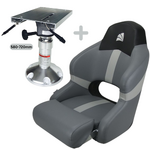 Relaxn Sports Bucket Boat Seat & Air Ride Pedestal Package (580-720mm)