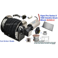 6mm 200m Rope Kit -1500 Electric Anchor Winch Bundle Viper Pro Series II