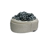 Anchor Rope and Chain Kit - 50m x 12mm Nylon Rope/10m x 6mm Shortlink