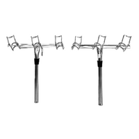 3 Way Rod Holder Pair- (Port & Starboard) Stainless Steel (99080)