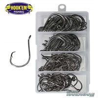 Octopus Circle Hooks 200pce Pack (50 each of Size #1 #2 #4 #6 )