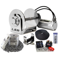 Lone Star GX1 Boat Anchor Winch Hi Spec 100m x 4mm Combo