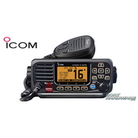 BLACK ICOM IC-M330GE Ultra Compact VHF Marine Transceiver With GPS Receiver