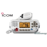 WHITE ICOM IC-M330GE Ultra Compact VHF Marine Transceiver With GPS Receiver