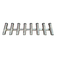Lobster Marine Deluxe Side Mount 8 Rod Holder Signature Range - Marine Grade Stainless Steel 316
