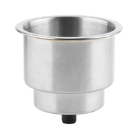 Boat Cup Holder Basic Inset - 316 Stainless Steel