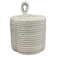 Silver Anchor Rope 10mm x 50m with 316 SS Thimble