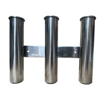 3 Way Rod Holder Side Mount 316 Stainless Steel