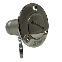 Fuel Hose Deck Filler - 316 Stainless Steel - O-Ring Seal - 38mm