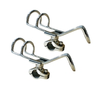 2 x Rail Mount Rod Holder 25mm - 316 Stainless Steel