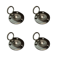  Round Lift Ring (51mm) Stainless Steel x 4 (Four-Pack Bundle) 