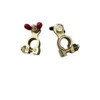 Solid Brass Battery Terminals (Positive & Negative)