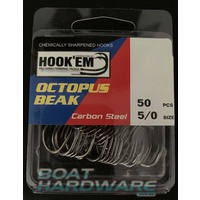 Size 4/0 Octopus Beak Hooks 50pce Blister Pack