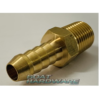 Fuel Tank Adapter 5/16" Brass Hose Barb x 1/4 BSPT