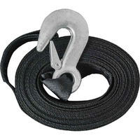 Heavy Duty Winch Strap with Snap Hook - 6m - For most small to medium size boat trailers