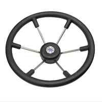 Boat Steering Wheel Stainless Steel (360mm 6 Spoke)