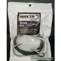 Shark/Game Rig 10/0 Double Hook with 300lb Wire Trace