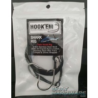 Shark/Game Rig 8/0 Double Hook with 200lb Wire Trace
