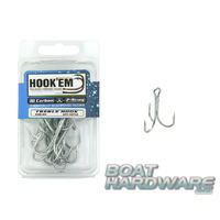 Size 4/0 Treble Hooks 10pce Blister Pack