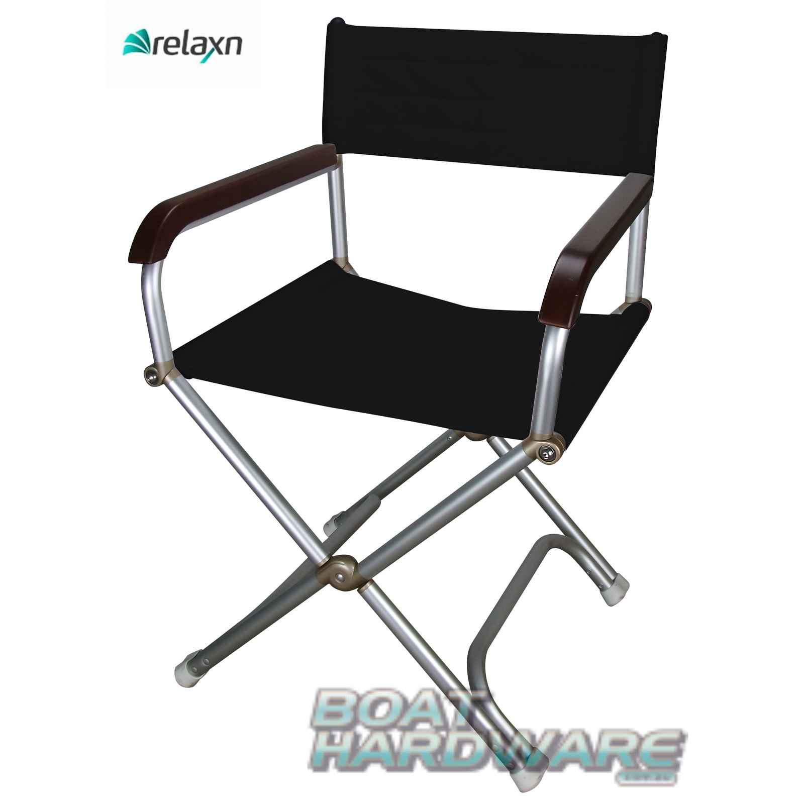 RELAXN® Folding Deck Chair - BLACK