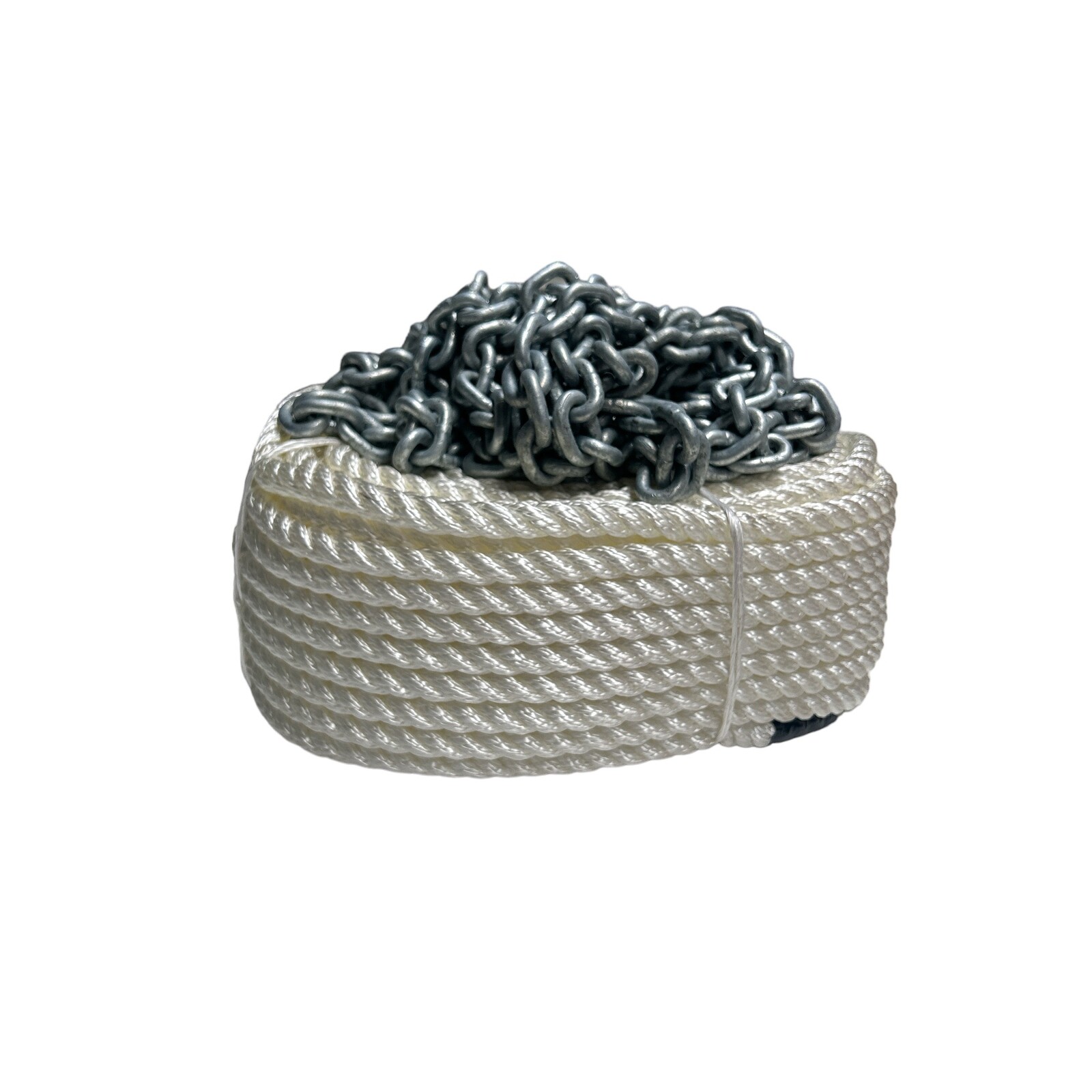 Anchor Rope and Chain Kit - 50m x 12mm Nylon Rope/10m x 6mm Shortlink