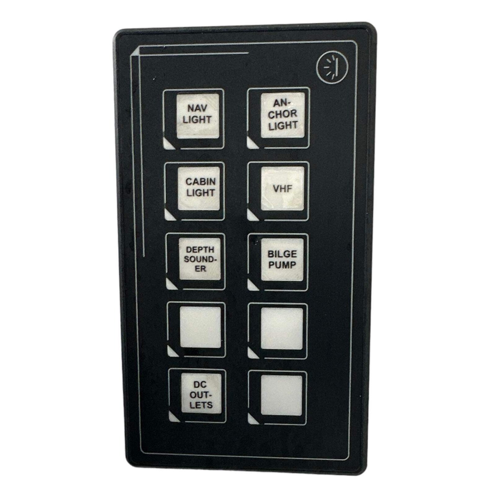 RELAXN® 10 Switch Digital Membrane Touch Control Panel