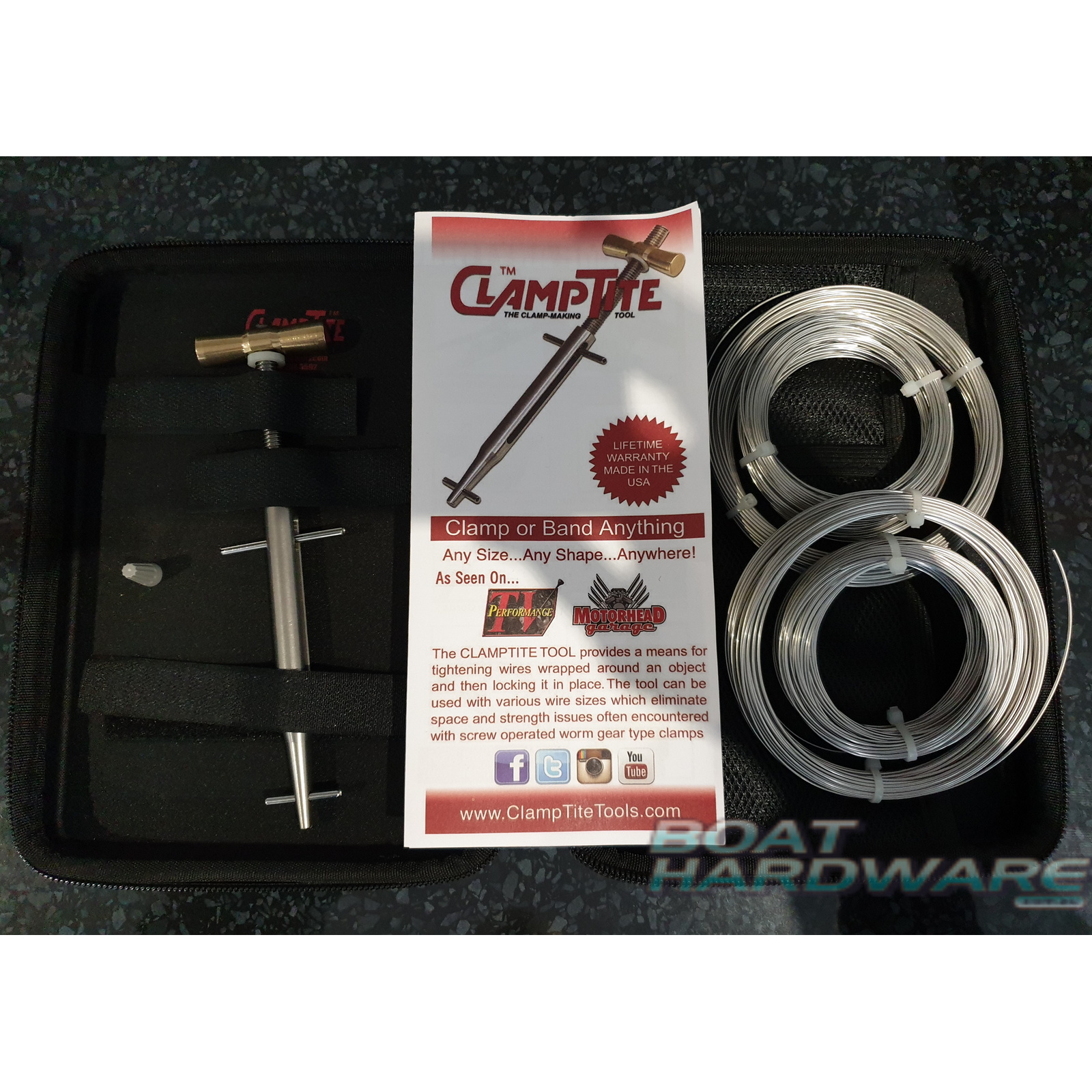 Clamptite Tool KIT - Stainless Steel with Bronze Handle